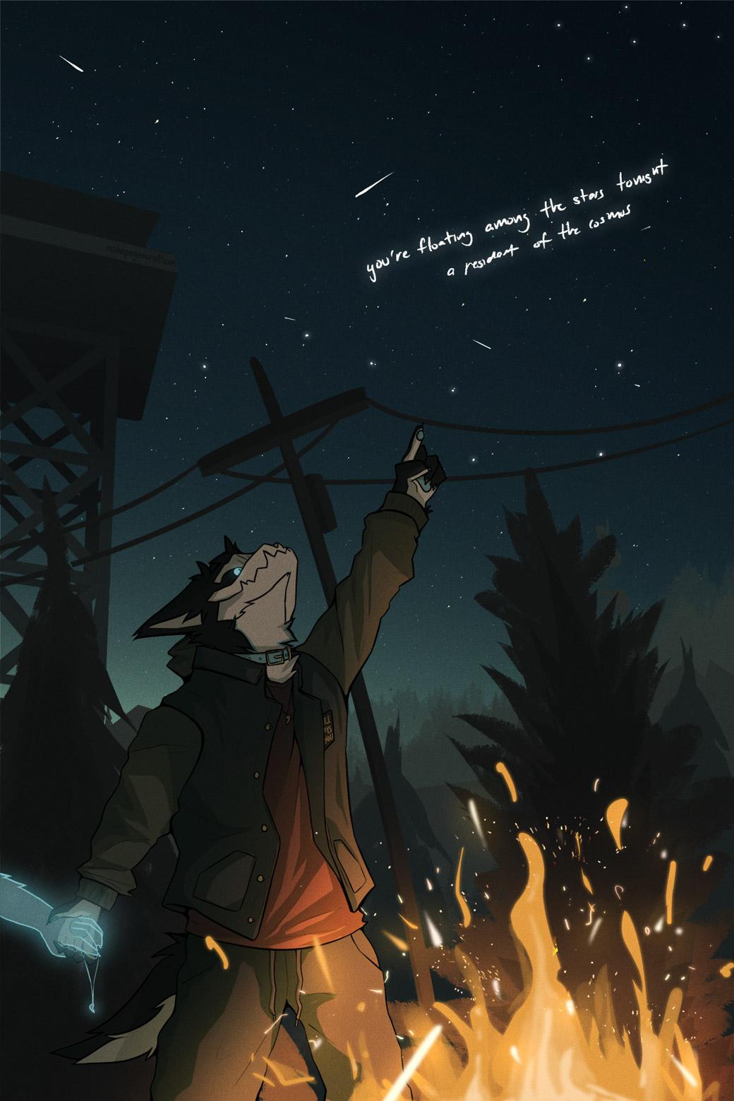 and now the stars are rearranging, my love